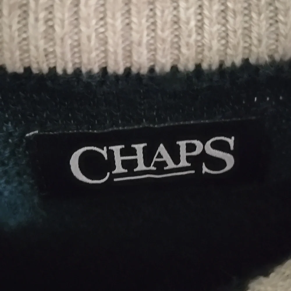 Chaps Navy Sweater - Picture 5 of 10